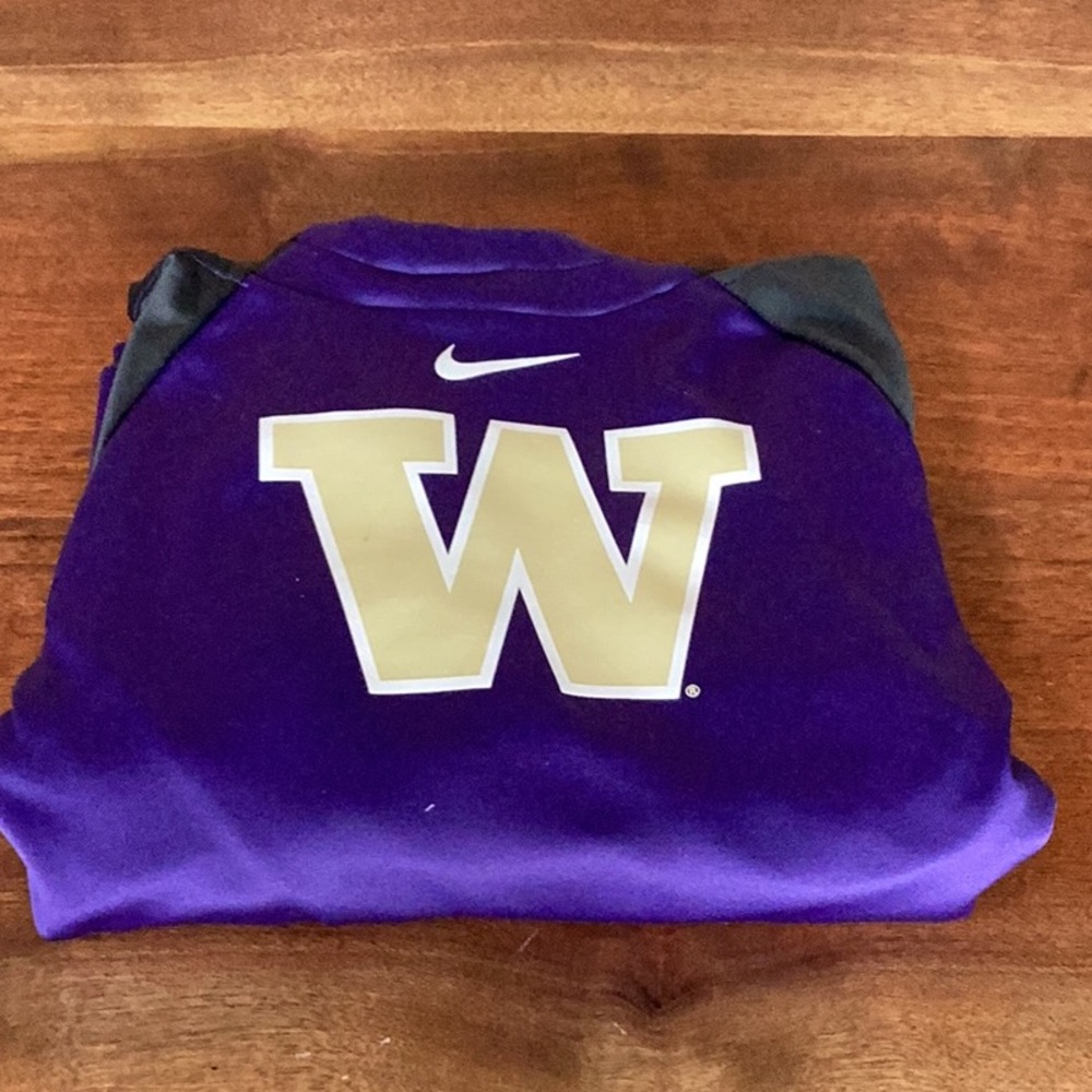💜 Nike Girls Hoodie - Size L - UW Huskies Purple Pullover